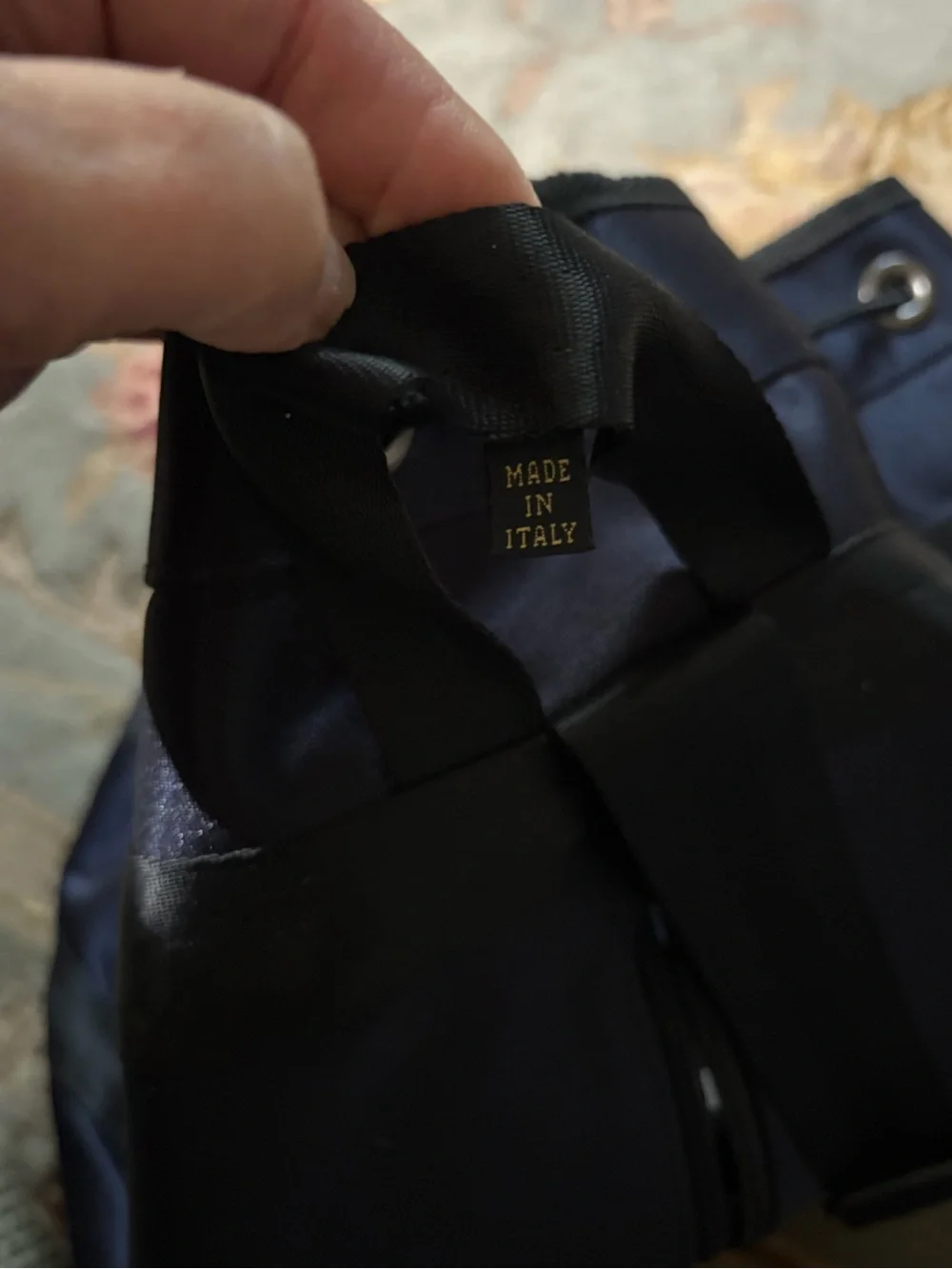 Paul & Shark Navy Drawstring Men’s yachting duffle bag